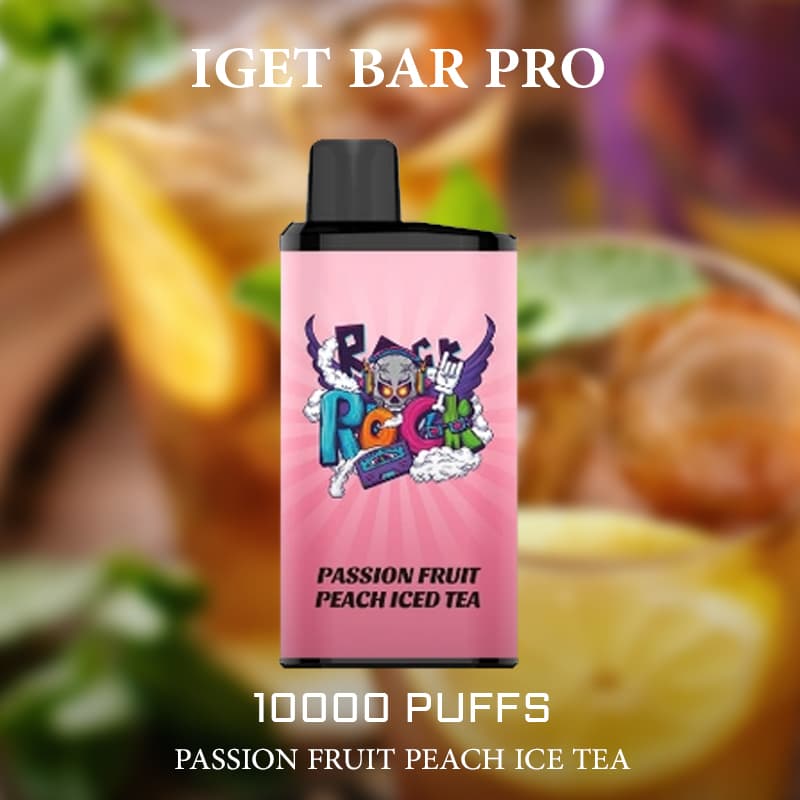 IGET BAR PRO PASSION FRUIT PEACH ICE TEA - 10000 PUFFS — buy online Australia | Buy Vape Online