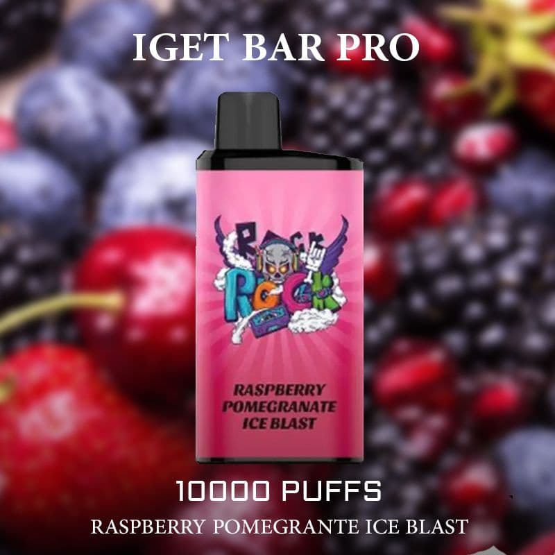 IGET BAR PRO RASPBERRY POMEGRANTE ICE BLAST - 10000 PUFFS — buy online Australia | Buy Vape Online