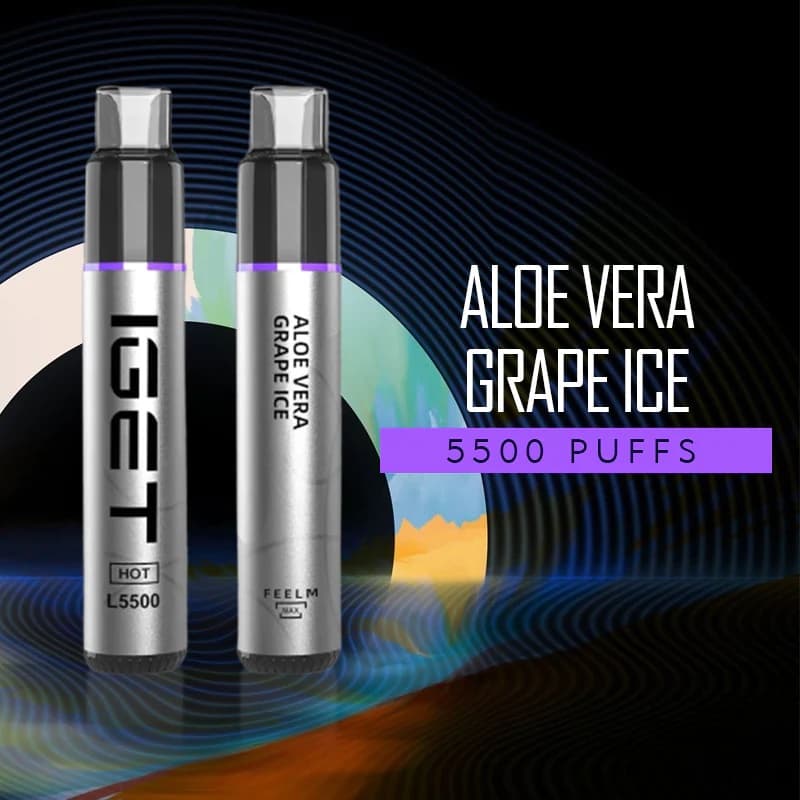 IGET HOT RASPBERRY GRAPE - 5500 PUFFS — buy online Australia | Buy Vape Online