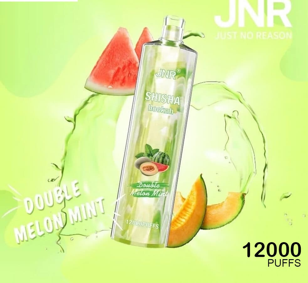 JNR SHISHA HOOKAH - DOUBLE MELON MINT - 12000 PUFFS — buy online Australia | Buy Vape Online