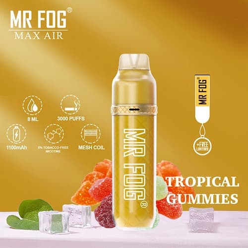 MR FOG TROPICAL GUMMIES - 3600 PUFFS — buy online Australia | Buy Vape Online